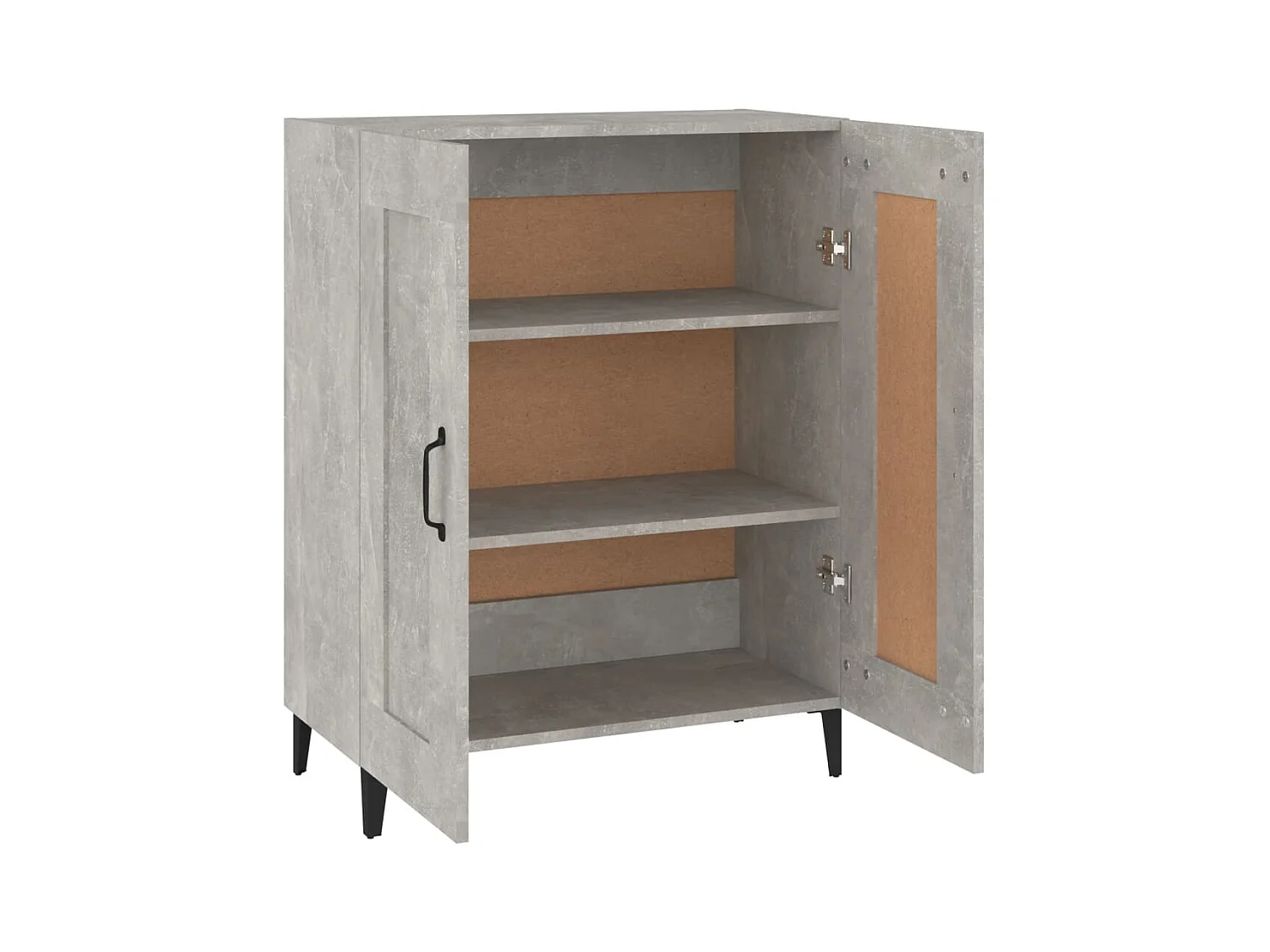 Credenza cassettiera cassettiera mobile contenitore organizer cucina soggiorno soggiorno 69,5 x 34 x 90 cm derivati ​​del legno grigio 02_0032042