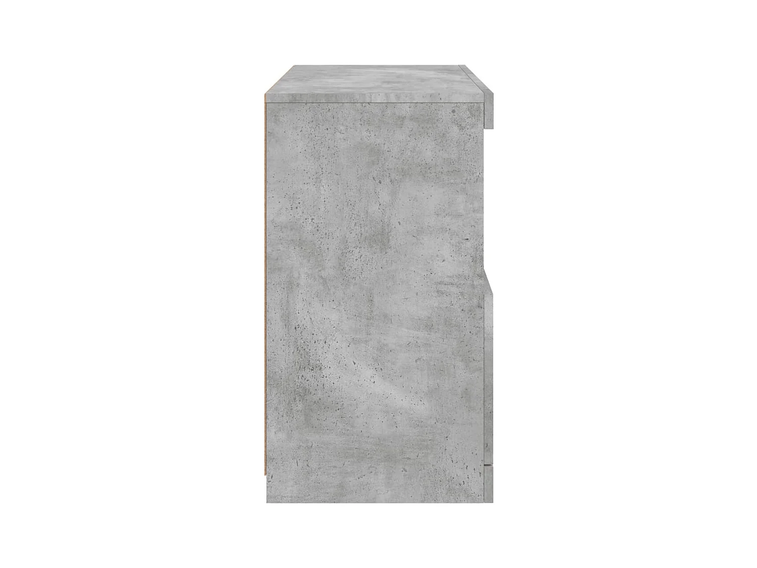 Aparador buffet cómoda armario mueble organizador cocina salón salón con luces LED 60 x 37 x 67 cm gris 02_0030005