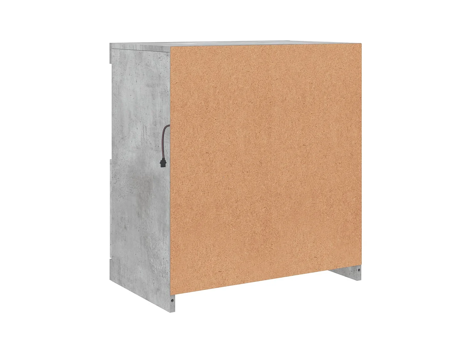 Aparador buffet cómoda armario mueble organizador cocina salón salón con luces LED 60 x 37 x 67 cm gris 02_0030005