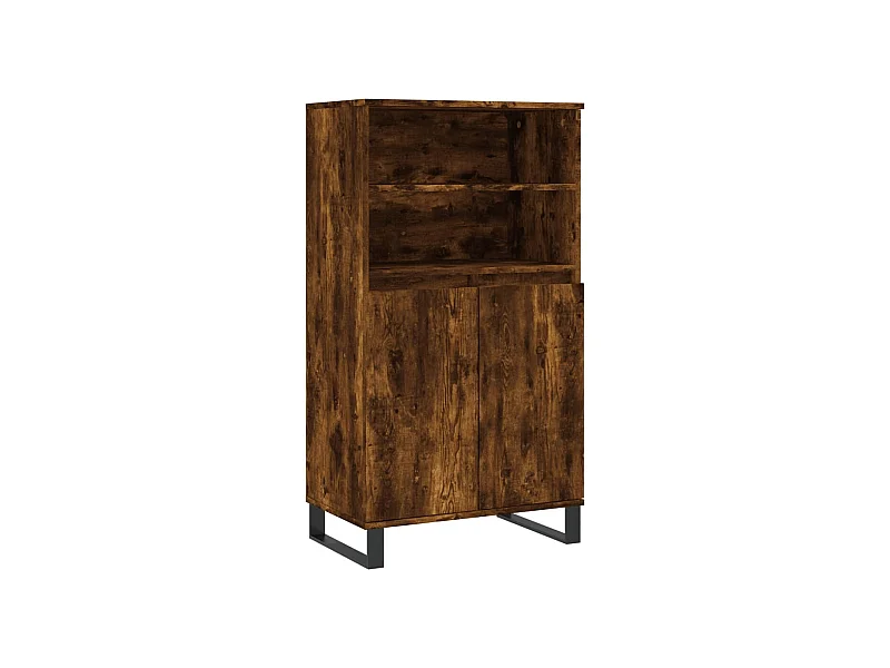Aparador cómoda cómoda armario mueble organizador cocina salón salón alto 60 x 36 x 110 cm madera contrachapada marrón 02_0033376