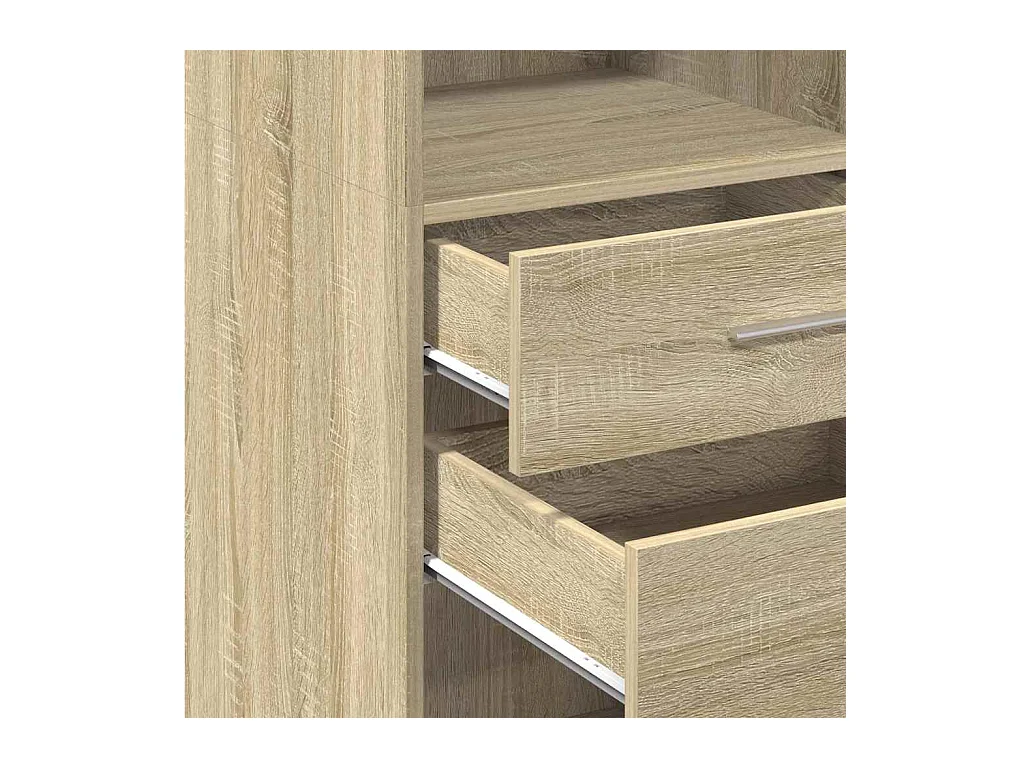 bahut commode armoire bois marron 30 x 42.5 x 124 cm 02_0033938