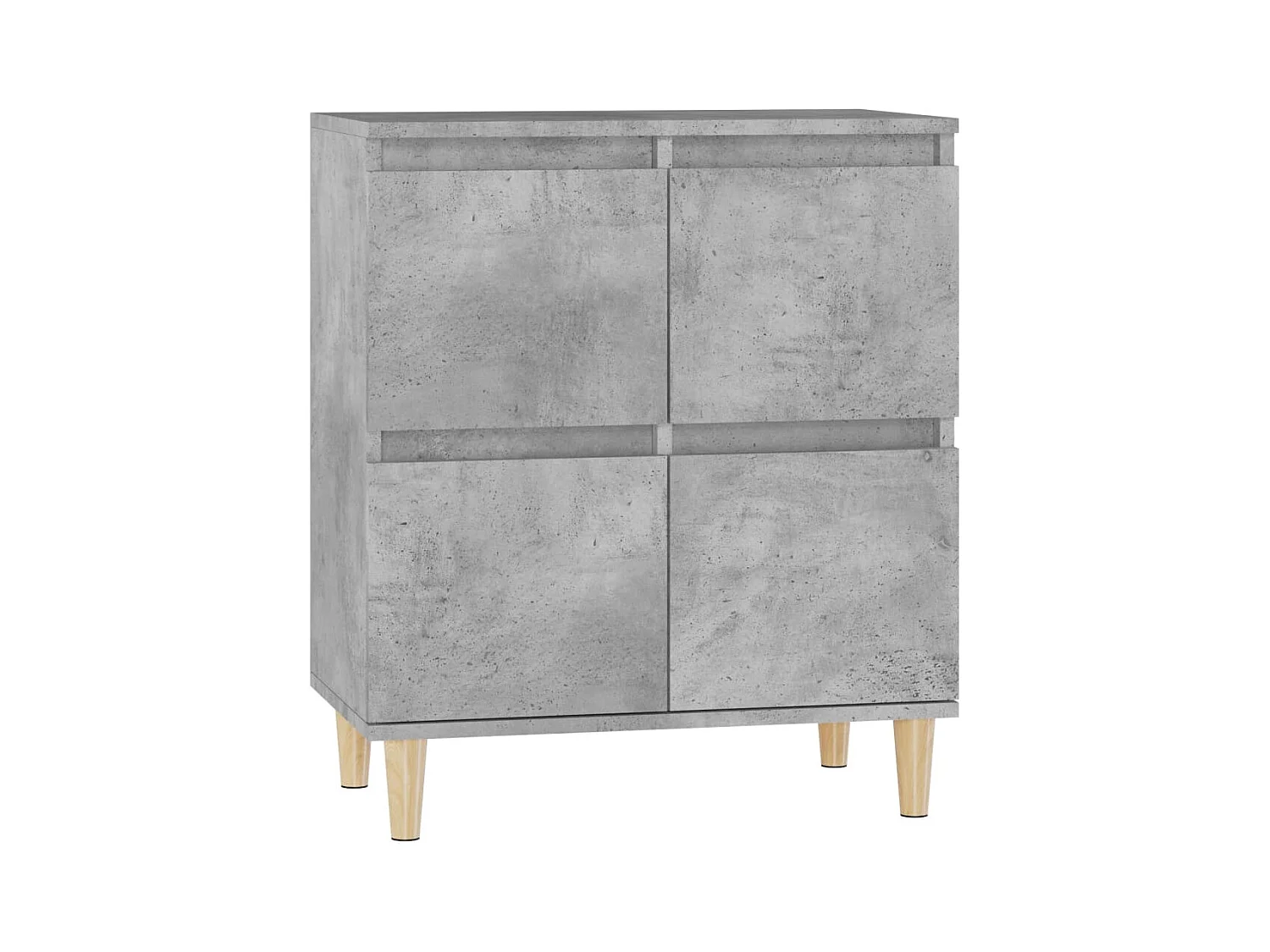 Credenza buffet cassettiera mobile contenitore organizer cucina soggiorno soggiorno 60 x 35 x 70 cm derivati ​​del legno grigio 02_0031975