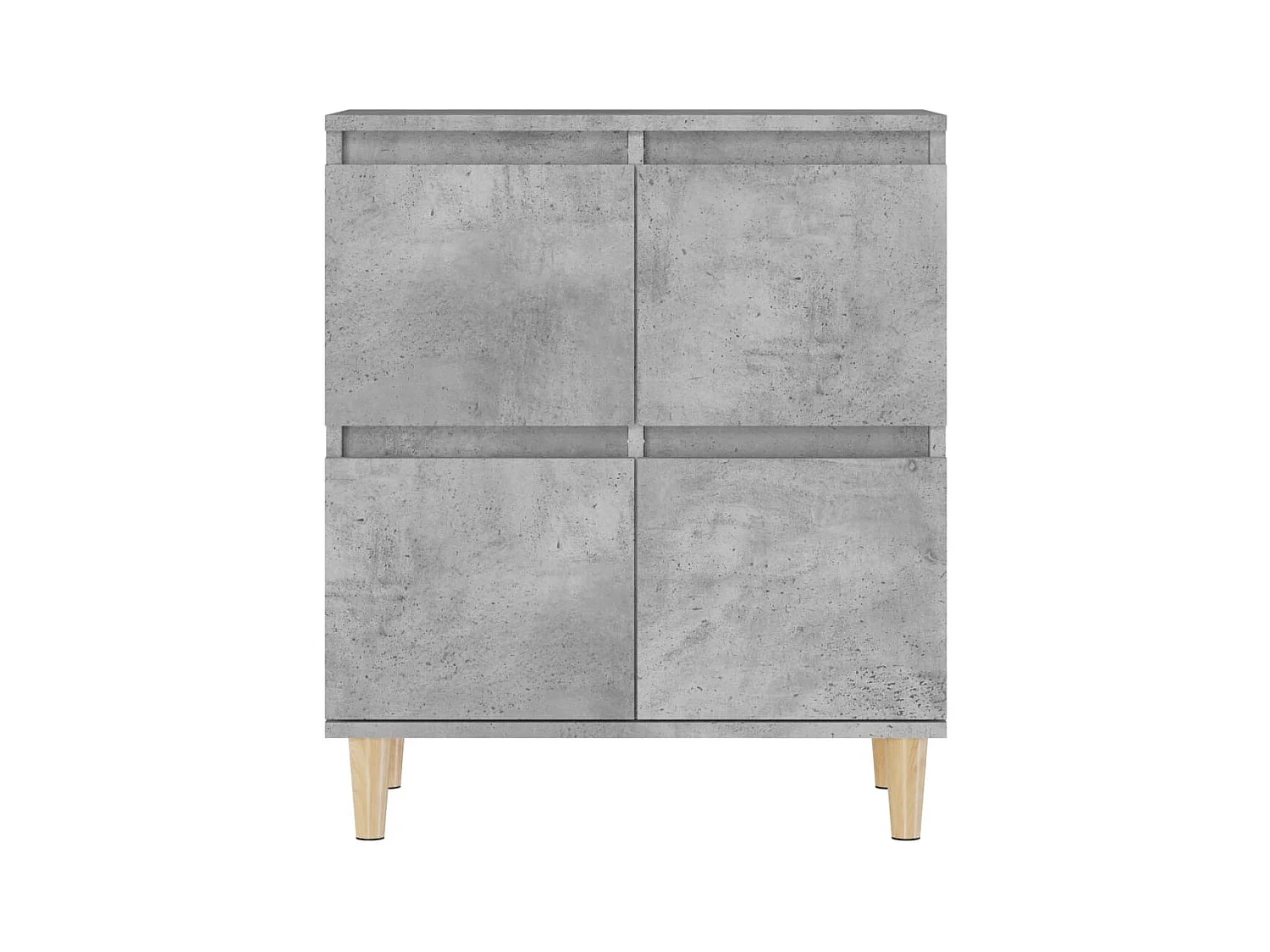 Credenza buffet cassettiera mobile contenitore organizer cucina soggiorno soggiorno 60 x 35 x 70 cm derivati ​​del legno grigio 02_0031975