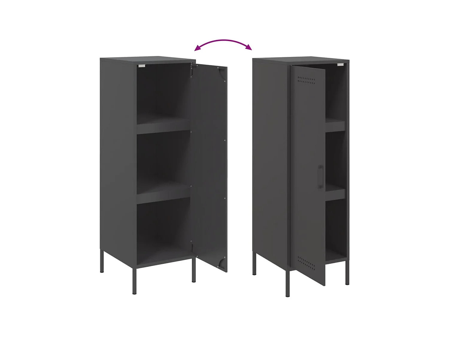 bahut commode armoire noire 36 x 39 x 113 cm 02_0034914