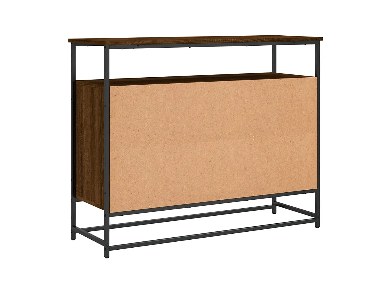 Credenza buffet cassettiera mobile contenitore organizer cucina soggiorno soggiorno 100 x 35 x 80 cm derivati ​​del legno marrone 02_0031148