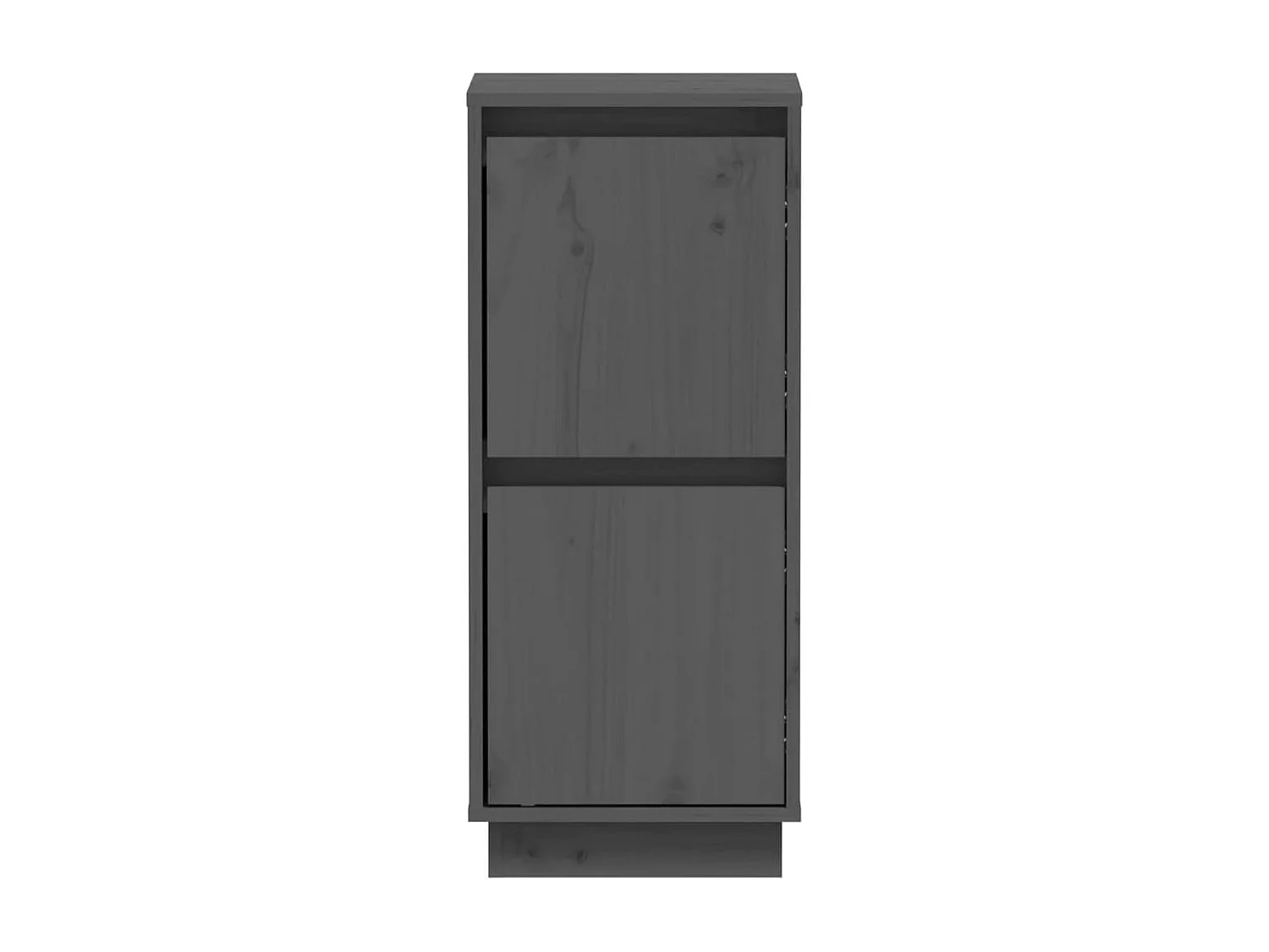 Credenza buffet cassettiera mobile contenitore organizer cucina soggiorno soggiorno set da 2 31,5 x 34 x 75 cm legno massello di pino grigio 02_0036835