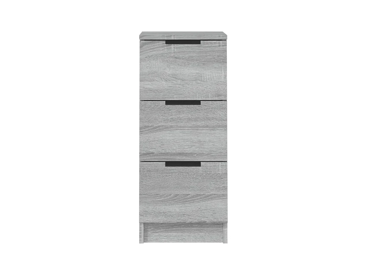 Credenza cassettiera mobile contenitore organizer cucina soggiorno soggiorni set da 2 sonoma 30 x 30 x 70 cm derivati ​​del legno grigio 02_0036941