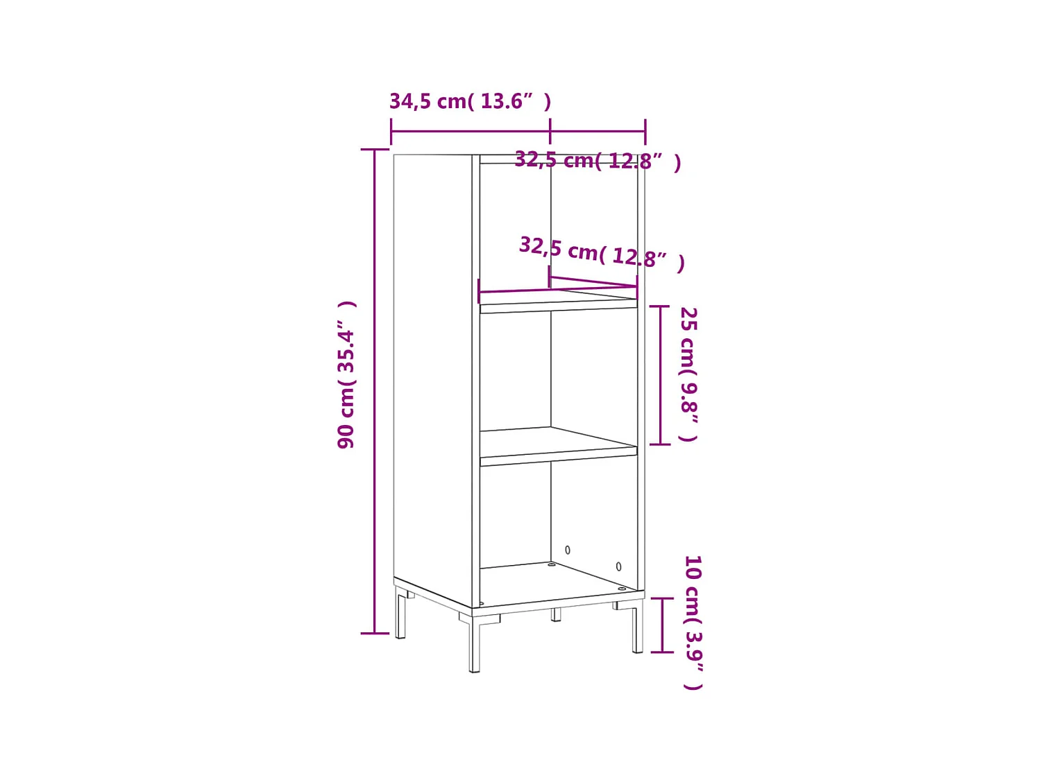 bahut commode armoire bois marron 34.5 x 32.5 x 90 cm 02_0031193