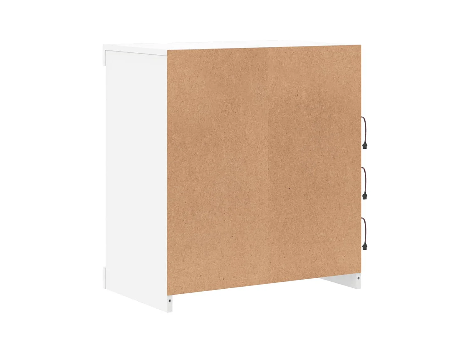 Credenza cassettiera cassettiera mobile contenitore organizer cucina soggiorno soggiorno con luci a LED 60,5 x 37 x 67 cm bianco 02_0029856