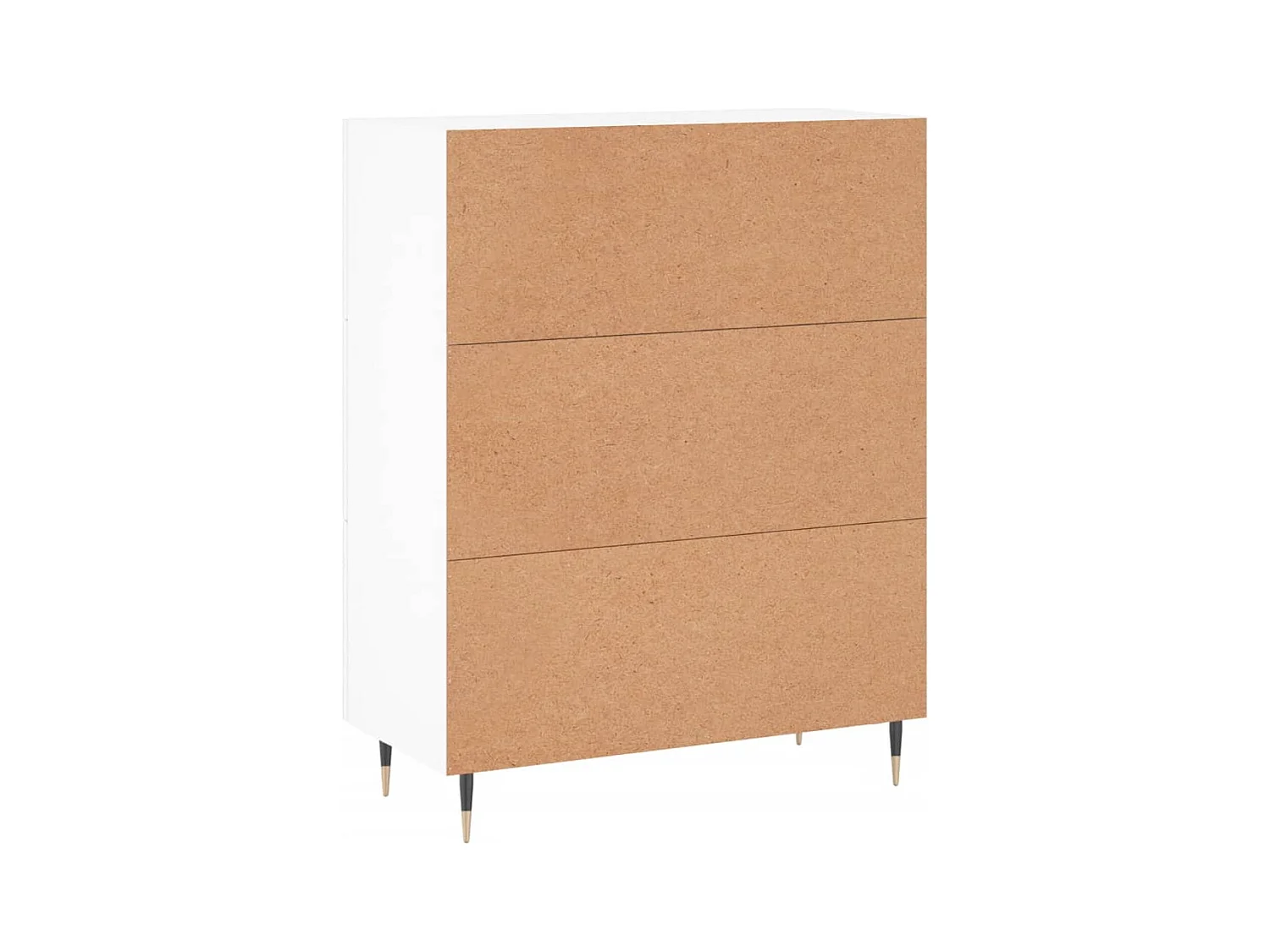 Aparador buffet cómoda mueble mueble de almacenamiento organizador cocina salón salón 69,5 x 34 x 90 cm madera contrachapada blanco 02_0030438