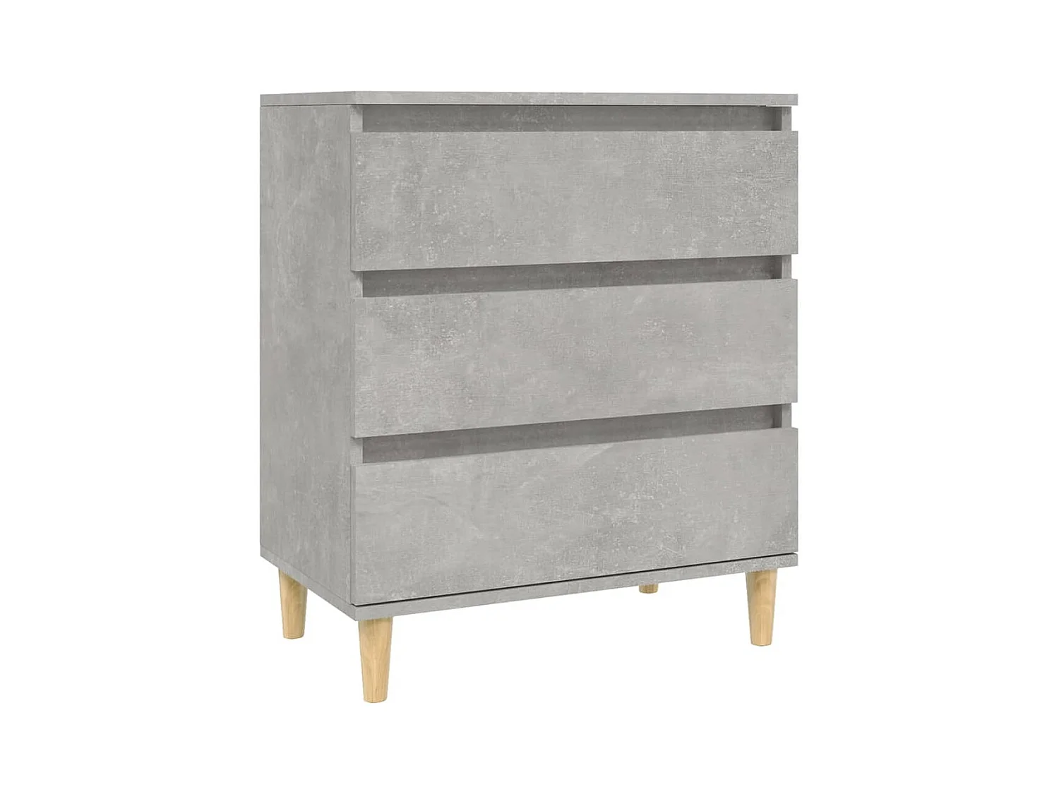 Credenza buffet cassettiera mobile contenitore organizer cucina soggiorno soggiorno 60 x 35 x 70 cm derivati ​​del legno grigio 02_0031979