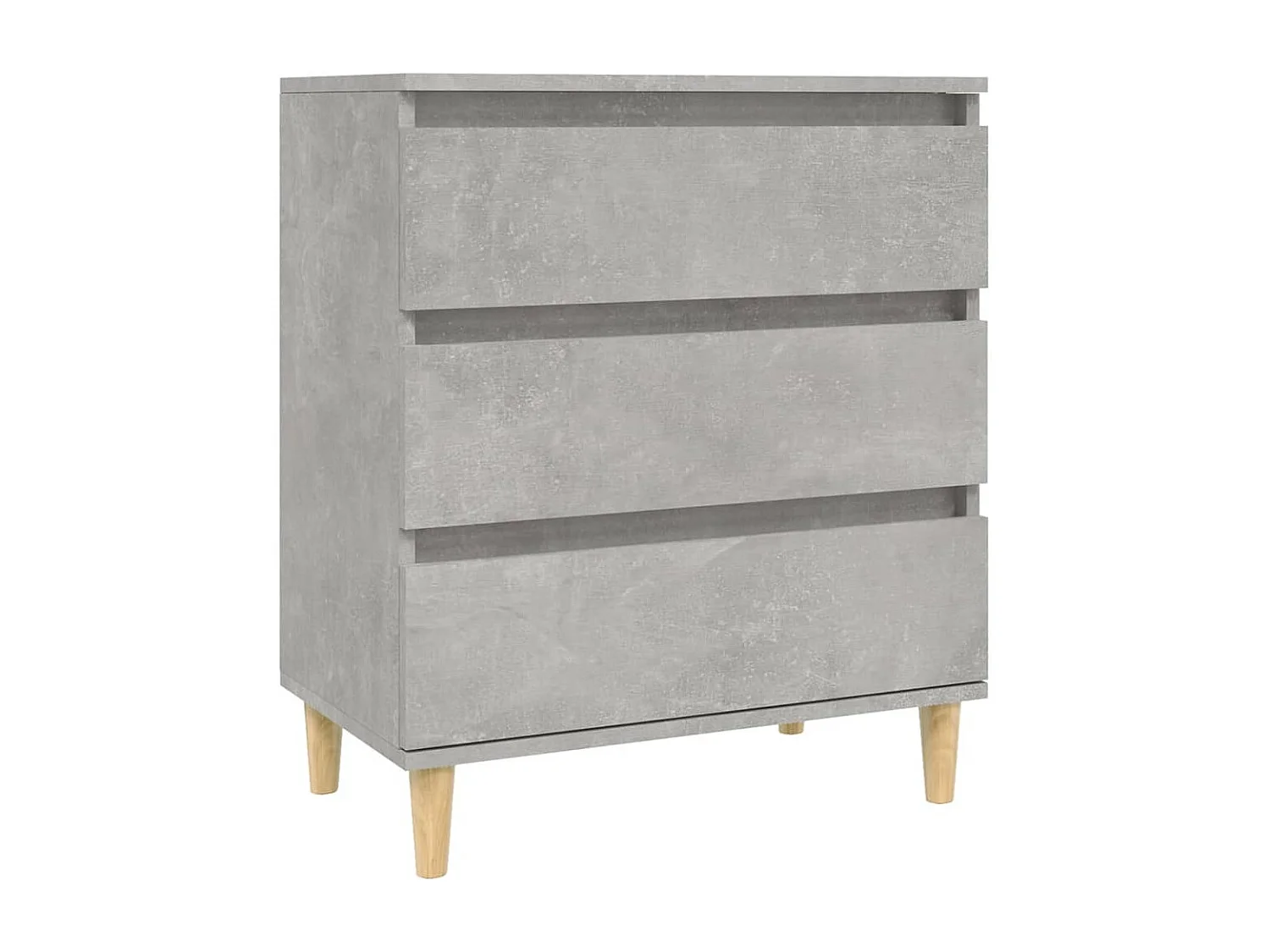 Credenza buffet cassettiera mobile contenitore organizer cucina soggiorno soggiorno 60 x 35 x 70 cm derivati ​​del legno grigio 02_0031979