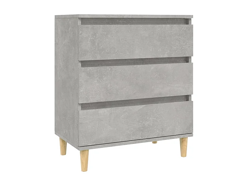 Credenza buffet cassettiera mobile contenitore organizer cucina soggiorno soggiorno 60 x 35 x 70 cm derivati ​​del legno grigio 02_0031979