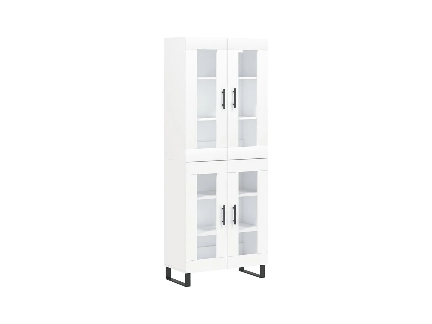 bahut commode armoire bois blanche 69.5 x 34 x 180 cm 02_0032627