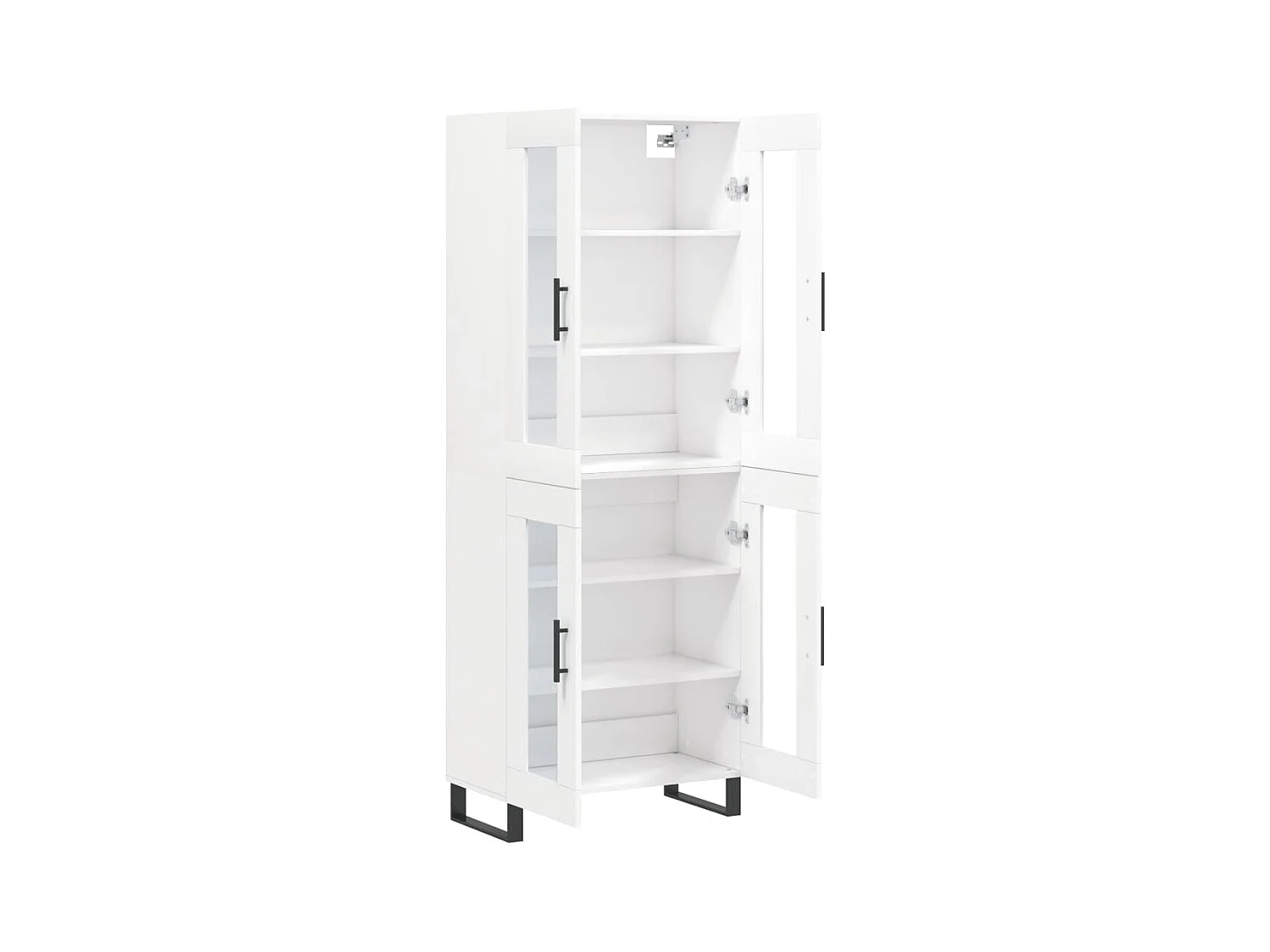 bahut commode armoire bois blanche 69.5 x 34 x 180 cm 02_0032627