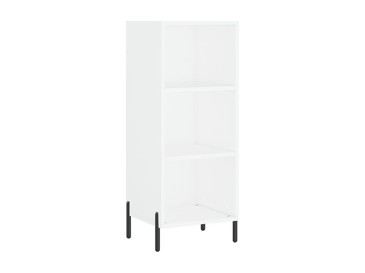 Aparador buffet cómoda armario mueble organizador cocina salón salón alto 34,5 x 34 x 180 cm madera contrachapada blanco 02_0032347