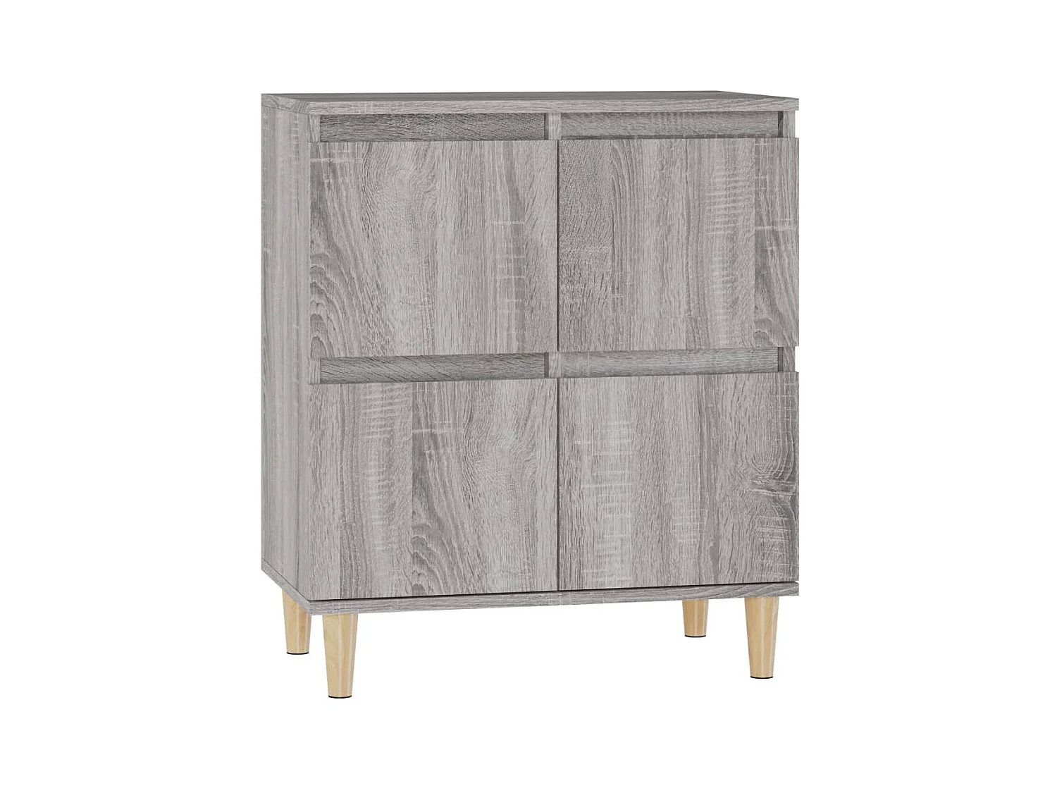 Credenza buffet cassettiera mobile contenitore organizer cucina soggiorno soggiorno Sonoma 60 x 35 x 70 cm derivati ​​del legno grigio 02_0036402