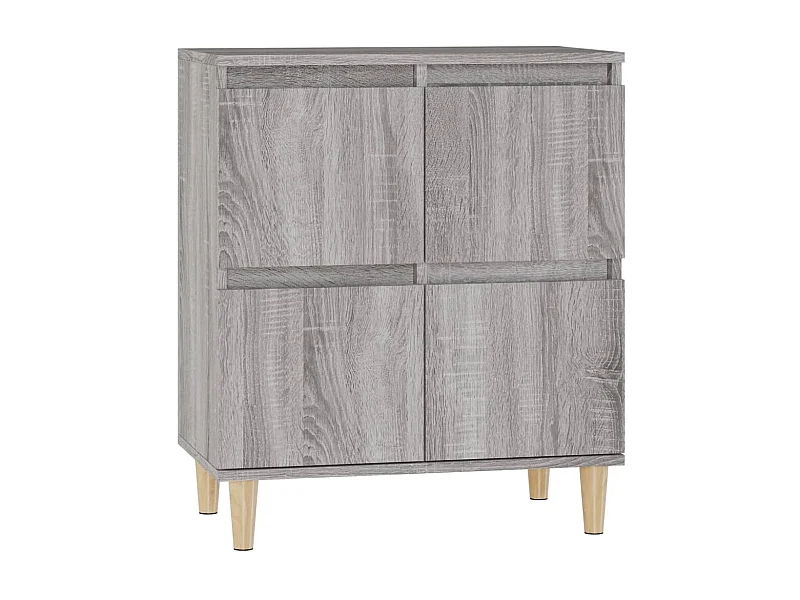 Credenza buffet cassettiera mobile contenitore organizer cucina soggiorno soggiorno Sonoma 60 x 35 x 70 cm derivati ​​del legno grigio 02_0036402