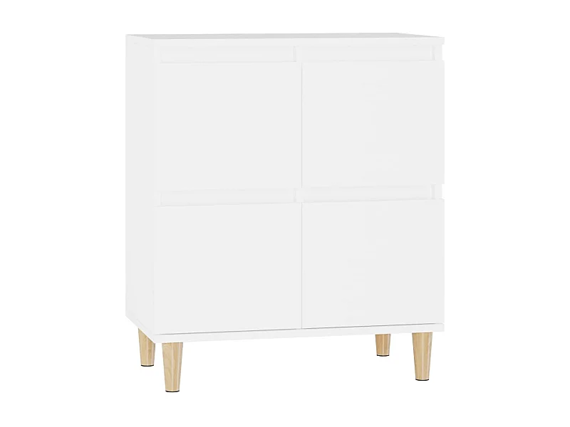 Credenza buffet cassettiera mobile contenitore organizer cucina soggiorno soggiorno 60 x 35 x 70 cm derivati ​​del legno bianco 02_0030354