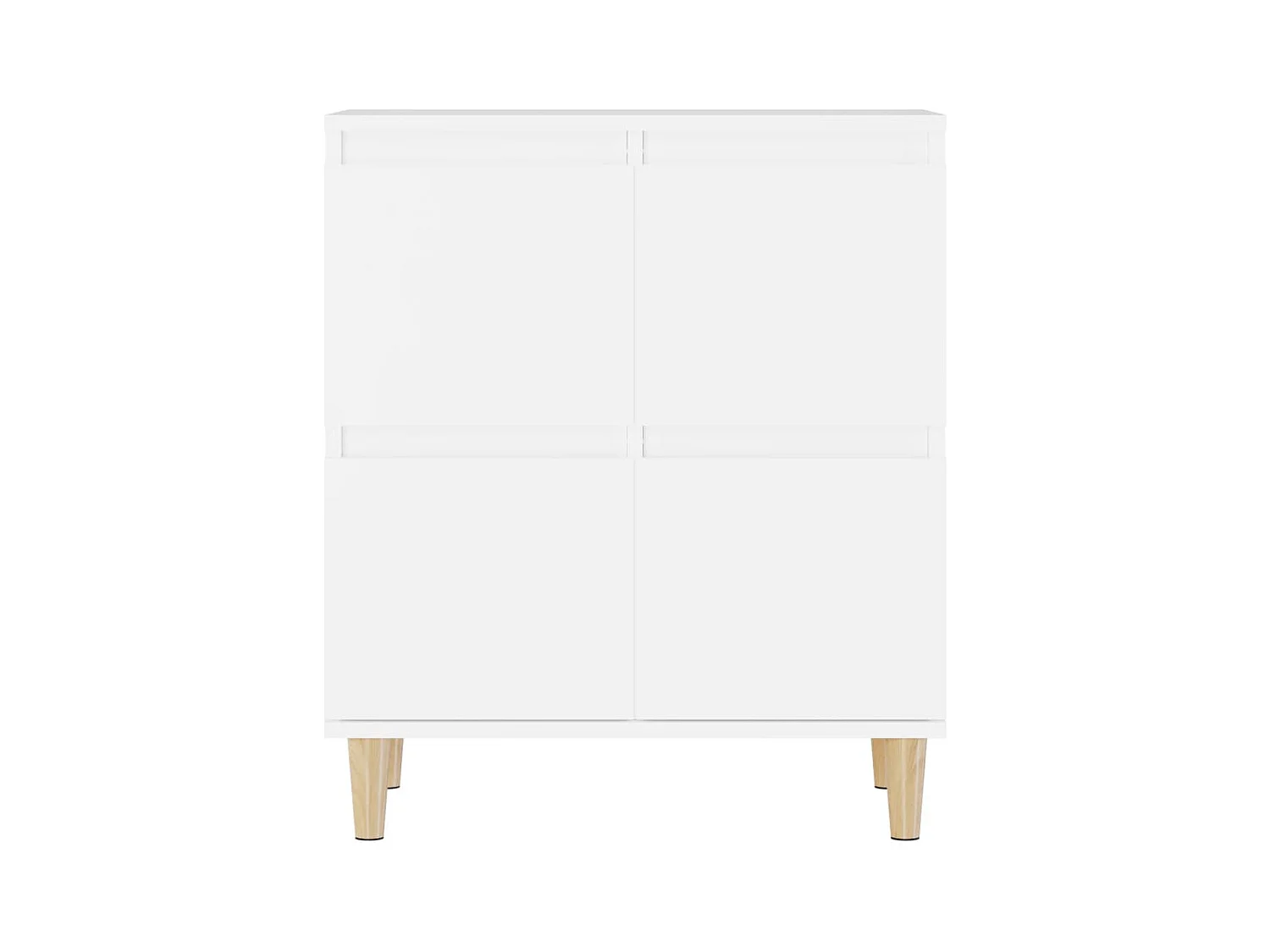 Credenza buffet cassettiera mobile contenitore organizer cucina soggiorno soggiorno 60 x 35 x 70 cm derivati ​​del legno bianco 02_0030354