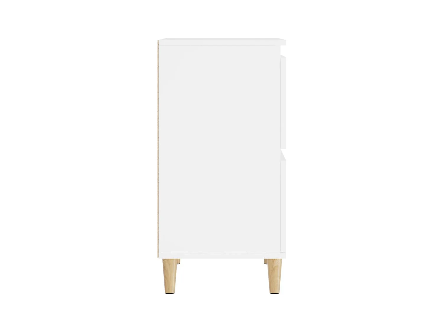 Credenza buffet cassettiera mobile contenitore organizer cucina soggiorno soggiorno 60 x 35 x 70 cm derivati ​​del legno bianco 02_0030354