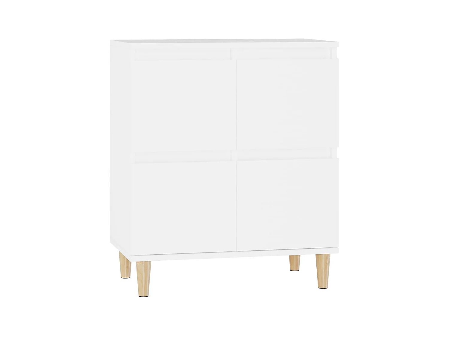 Credenza buffet cassettiera mobile contenitore organizer cucina soggiorno soggiorno 60 x 35 x 70 cm derivati ​​del legno bianco 02_0030354