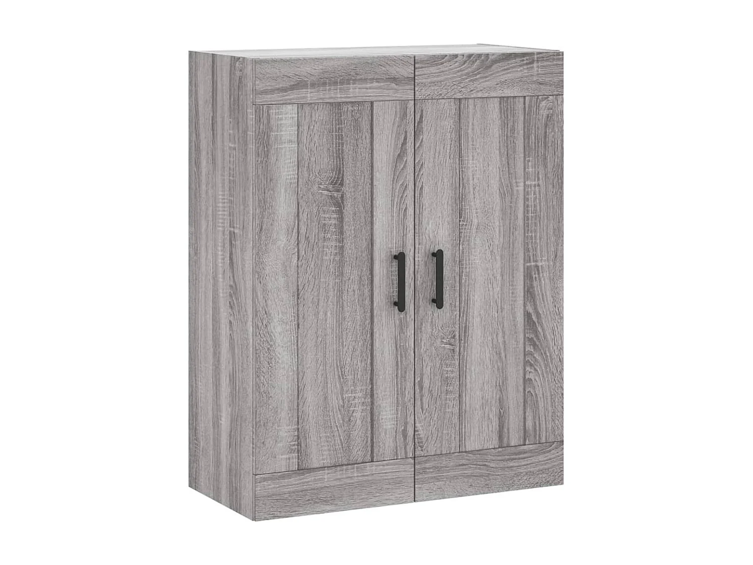 Credenza buffet cassettiera mobile contenitore organizer cucina soggiorno soggiorno alto Sonoma 69,5 x 34 x 180 cm pannelli compositi grigio 02_0035540