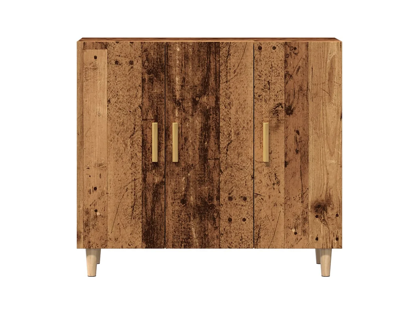 Aparador buffet cómoda mueble mueble de almacenaje organizador cocina salón salón madera vieja 90 x 34 x 80 cm madera contrachapada marrón 02_0036614