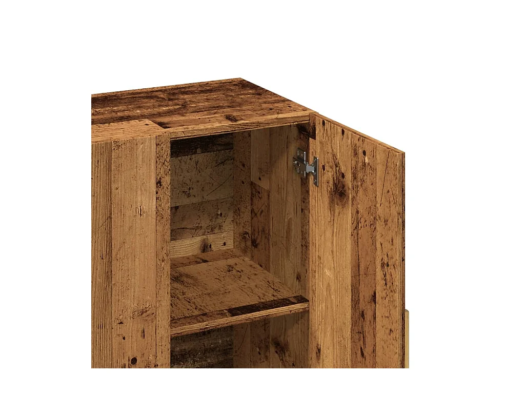 Aparador buffet cómoda mueble mueble de almacenaje organizador cocina salón salón madera vieja 90 x 34 x 80 cm madera contrachapada marrón 02_0036614