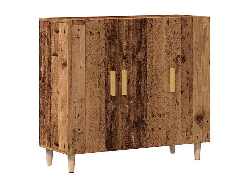 Credenza buffet cassettiera mobile contenitore organizer cucina soggiorno soggiorno legno vecchio 90 x 34 x 80 cm derivati ​​del legno marrone 02_0036614