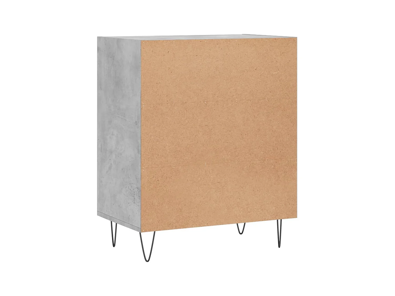 Credenza buffet cassettiera mobile contenitore organizer cucina soggiorno soggiorno 57 x 35 x 70 cm derivati ​​del legno grigio 02_0031948