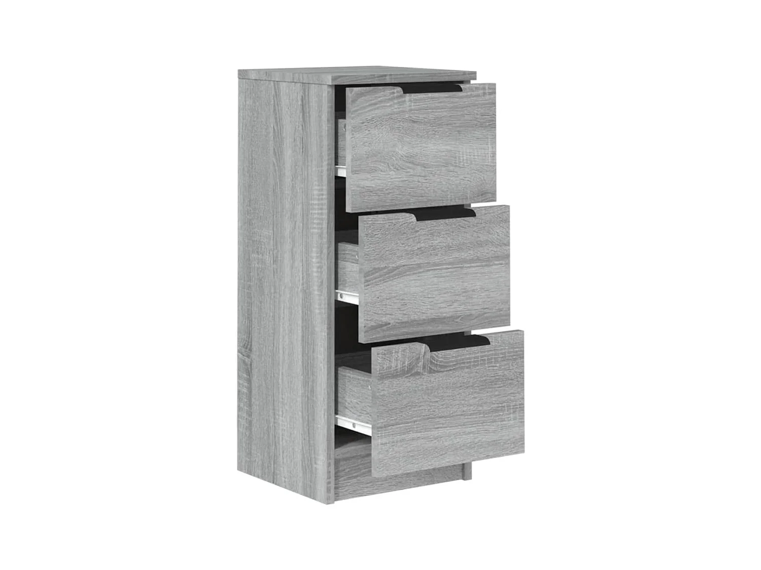 Credenza cassettiera cassettiera mobile contenitore organizer cucina soggiorno salonsonoma 30 x 30 x 70 cm derivati ​​del legno grigio 02_0036288
