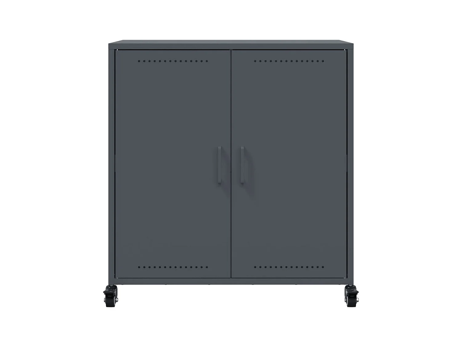 Buffet aparador cômoda armário unidade de armazenamento organizador cozinha sala sala 68,5 x 39 x 72 cm aço antracite 02_0029704