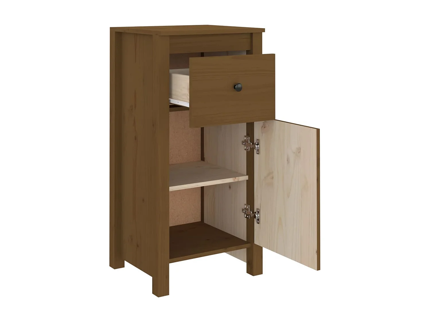 Credenza buffet cassettiera mobile contenitore organizer cucina soggiorno soggiorno 40 x 35 x 80 cm legno di pino massiccio marrone 02_0035749