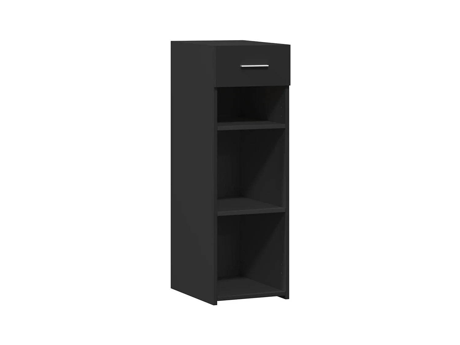 Aparador buffet cómoda armario mueble organizador cocina salón salón 30 x 42,5 x 93 cm madera contrachapada negra 02_0035863