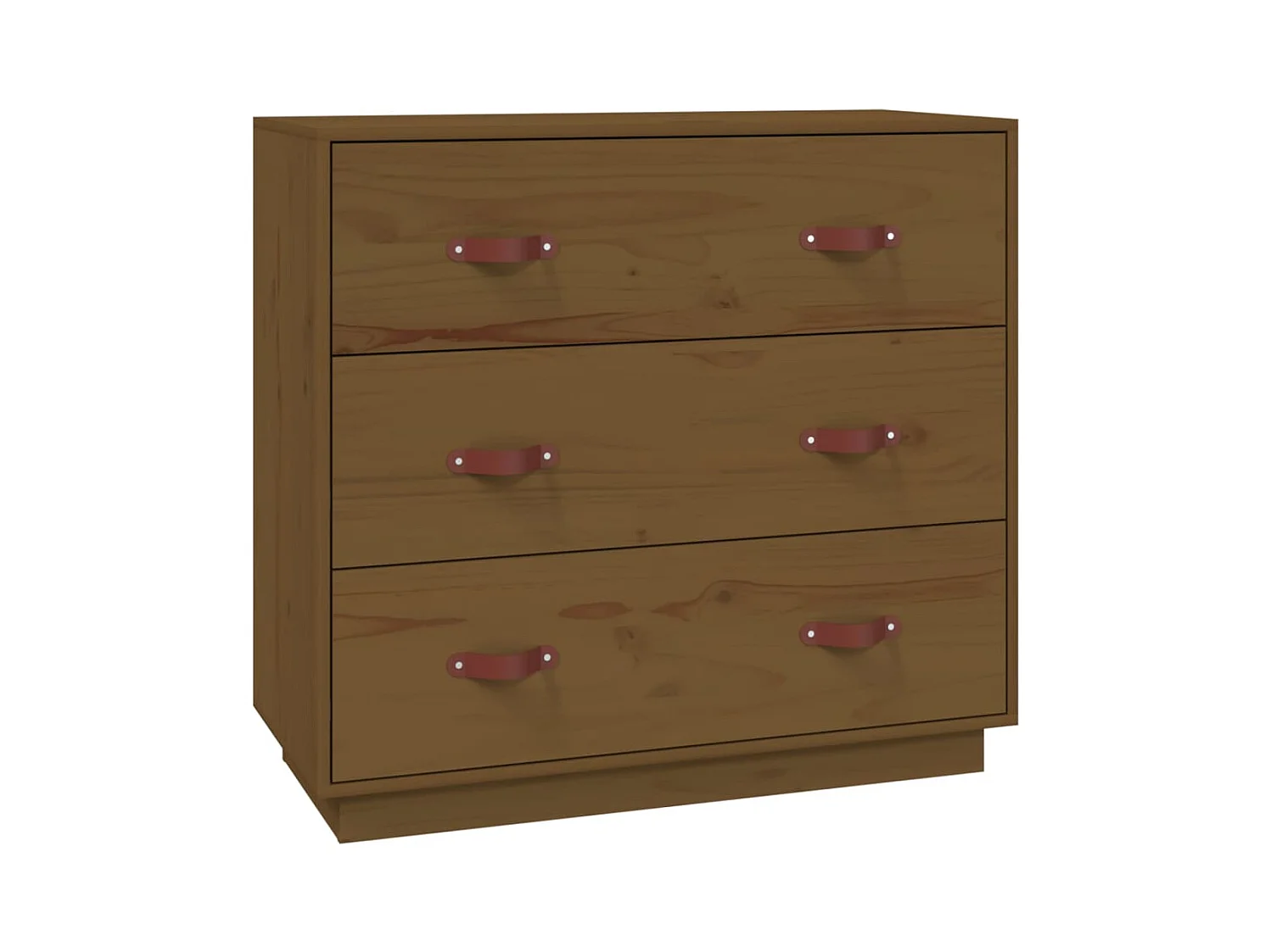Credenza cassettiera cassettiera mobile contenitore organizer cucina soggiorno soggiorno 80 x 40 x 75 cm legno di pino massiccio marrone 02_0035765