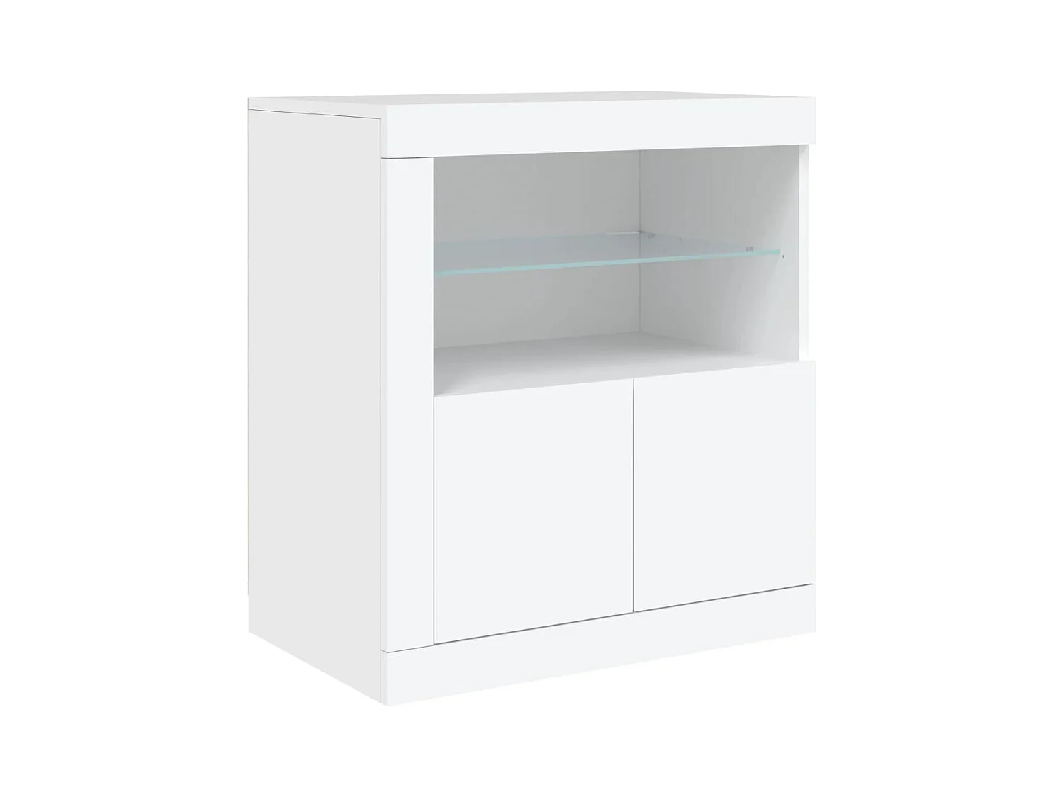 Credenza cassettiera cassettiera mobile contenitore organizer cucina soggiorno soggiorno con luci a LED 181,5 x 37 x 67 cm bianco 02_0029840