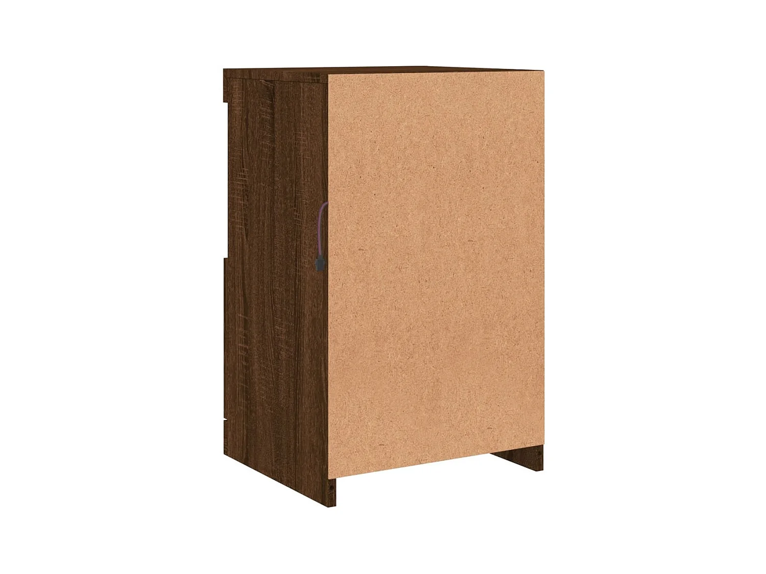 Aparador cómoda cómoda armario mueble organizador cocina salón salón con luces LED 41 x 37 x 67 cm marrón 02_0029924