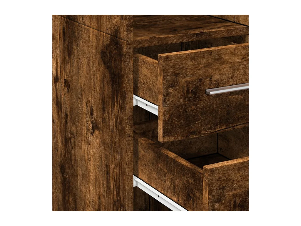 bahut commode armoire bois marron 30 x 42.5 x 185 cm 02_0033167