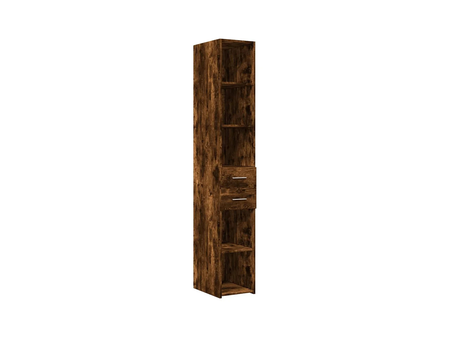 Buffet aparador cômoda armário unidade de armazenamento organizador cozinha sala sala alta 30 x 42,5 x 185 cm madeira trabalhada marrom 02_0033167