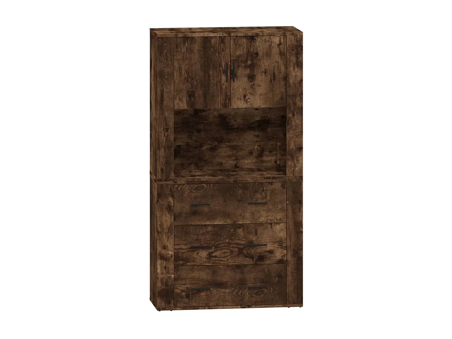 Credenza buffet cassettiera mobile contenitore organizer cucina soggiorno soggiorno legno multistrato marrone 02_0033566