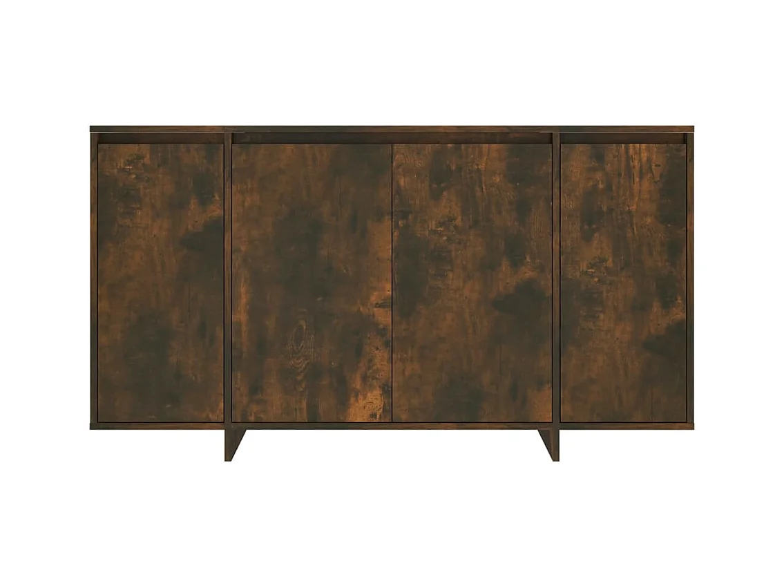 Aparador buffet cómoda armario unidad de almacenamiento organizador cocina salón salón 135 x 41 x 75 cm madera contrachapada marrón 02_0030865