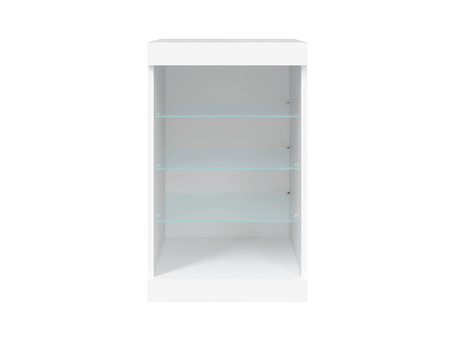 Credenza credenza cassettiera armadio contenitore organizer cucina soggiorno soggiorno con luci a LED 41 x 37 x 67 cm Bianco 02_0029852
