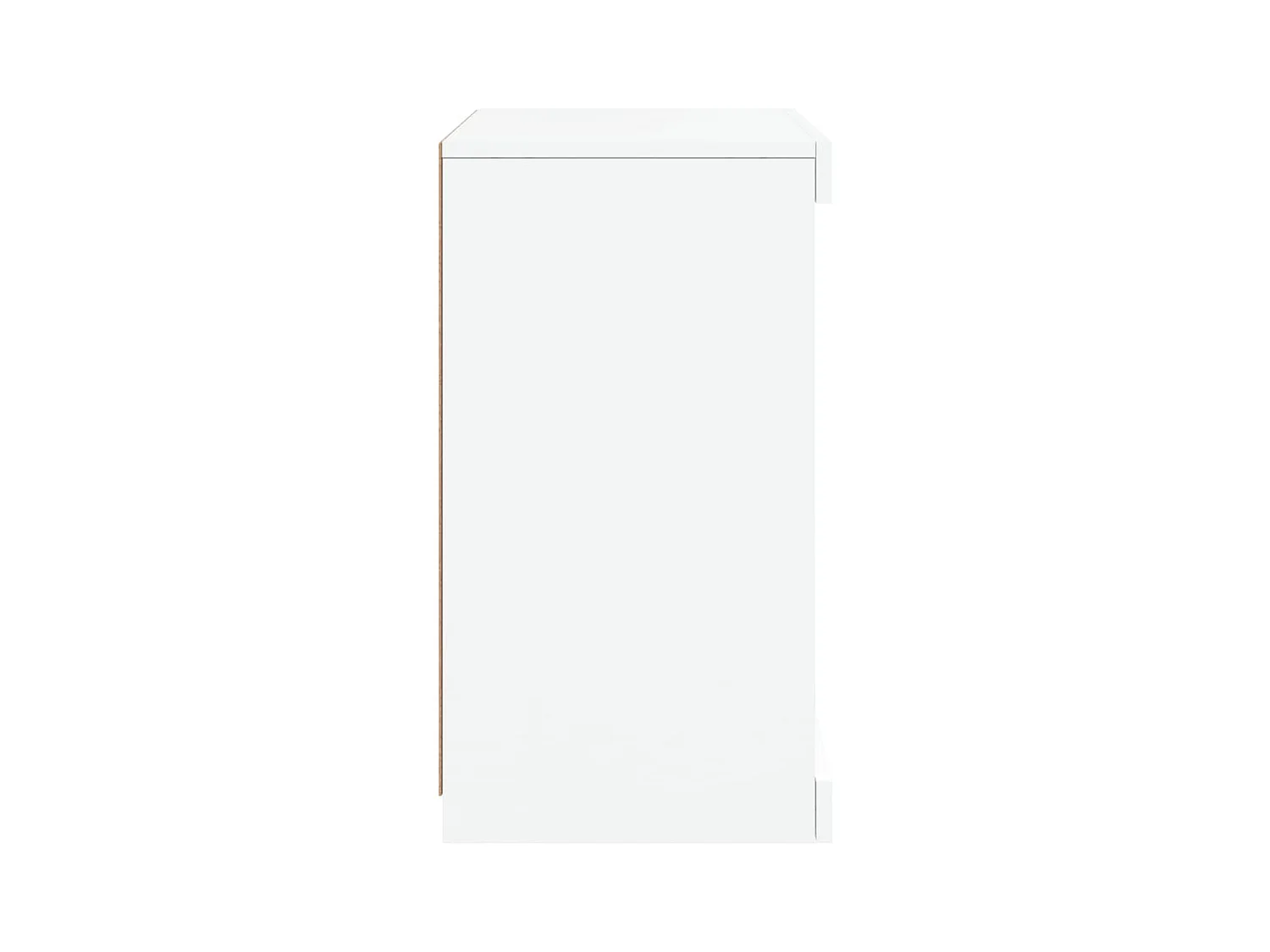 Credenza credenza cassettiera armadio contenitore organizer cucina soggiorno soggiorno con luci a LED 41 x 37 x 67 cm Bianco 02_0029852