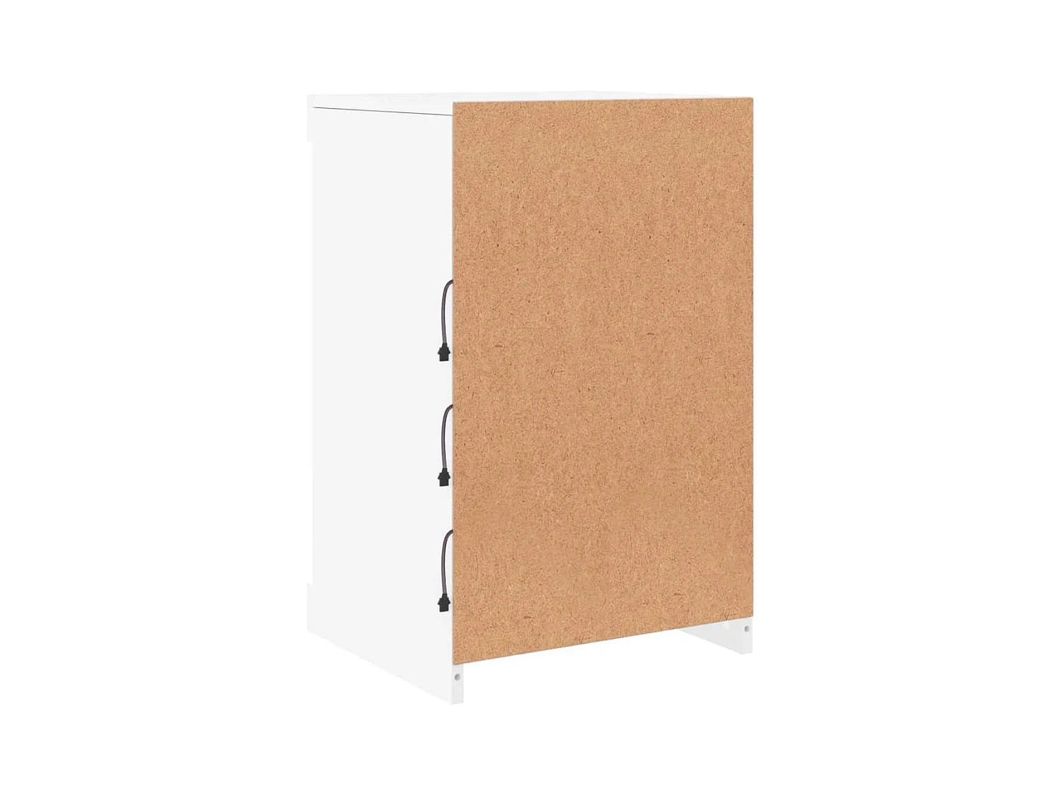 Credenza credenza cassettiera armadio contenitore organizer cucina soggiorno soggiorno con luci a LED 41 x 37 x 67 cm Bianco 02_0029852