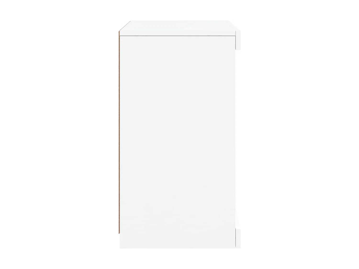 Aparador Cómoda Armario Armario Organizador Cocina Salón Salón con Luces LED 41 x 37 x 67 cm Blanco 02_0029852