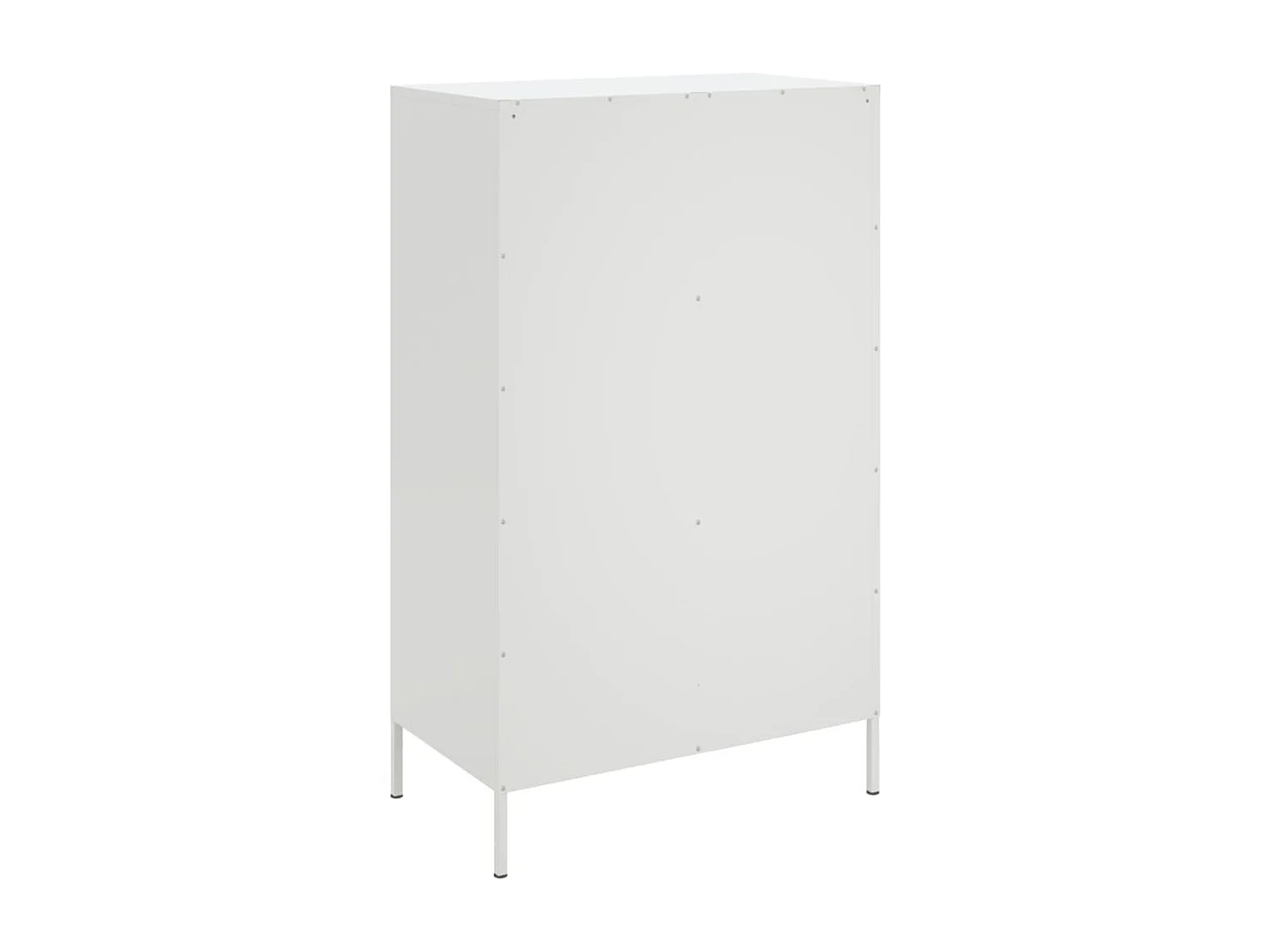 Aparador cômoda armário armário organizador cozinha sala sala alto 68 x 39 x 113 cm aço branco 02_0032490