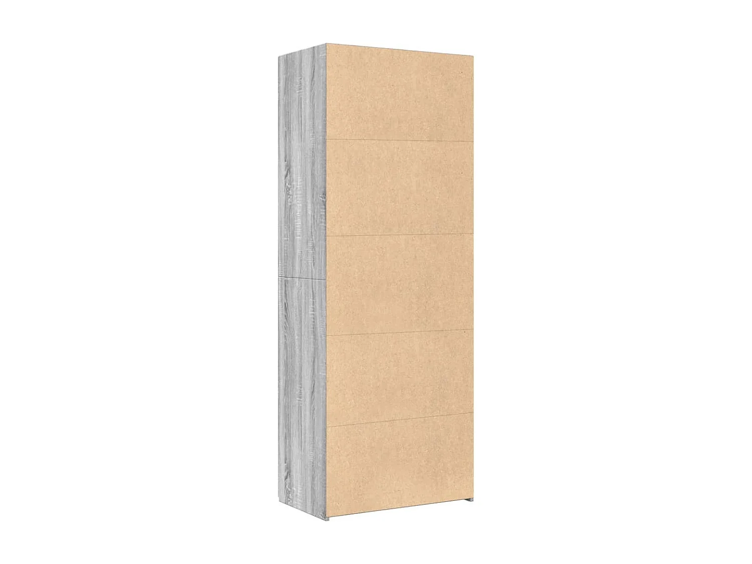 Aparador cómoda mueble almacenaje organizador cocina salón salón alto Sonoma 70 x 42,5 x 185 cm madera contrachapada gris 02_0035630