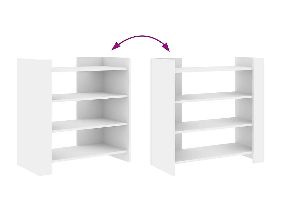 Credenza buffet cassettiera mobile contenitore organizer cucina soggiorno soggiorno 73,5 x 35 x 75 cm pannello composito bianco 02_0030500