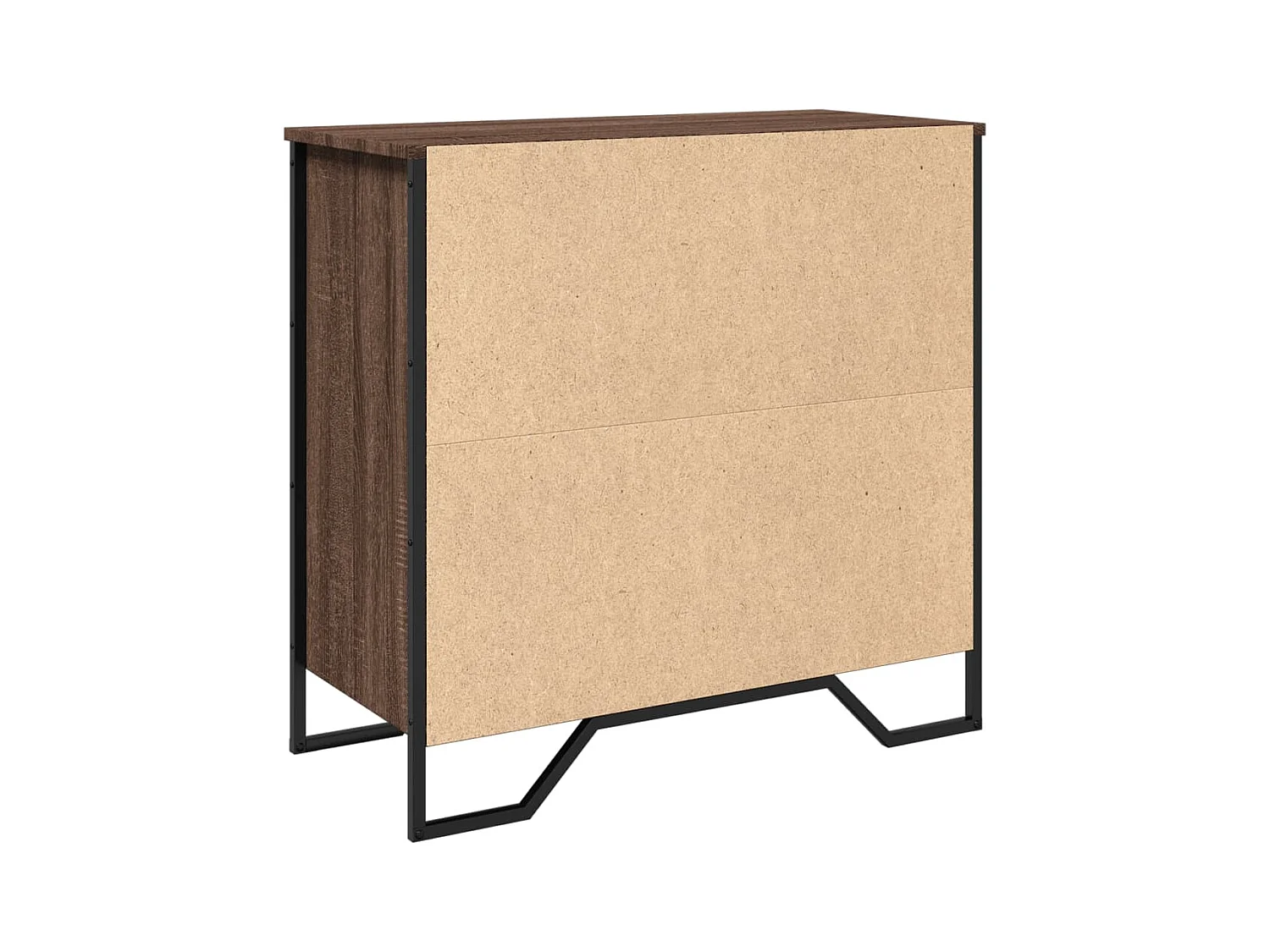 Aparador buffet cómoda mueble mueble de almacenaje organizador cocina salón salón 78 x 35,5 x 74,5 cm madera contrachapada marrón 02_0031416